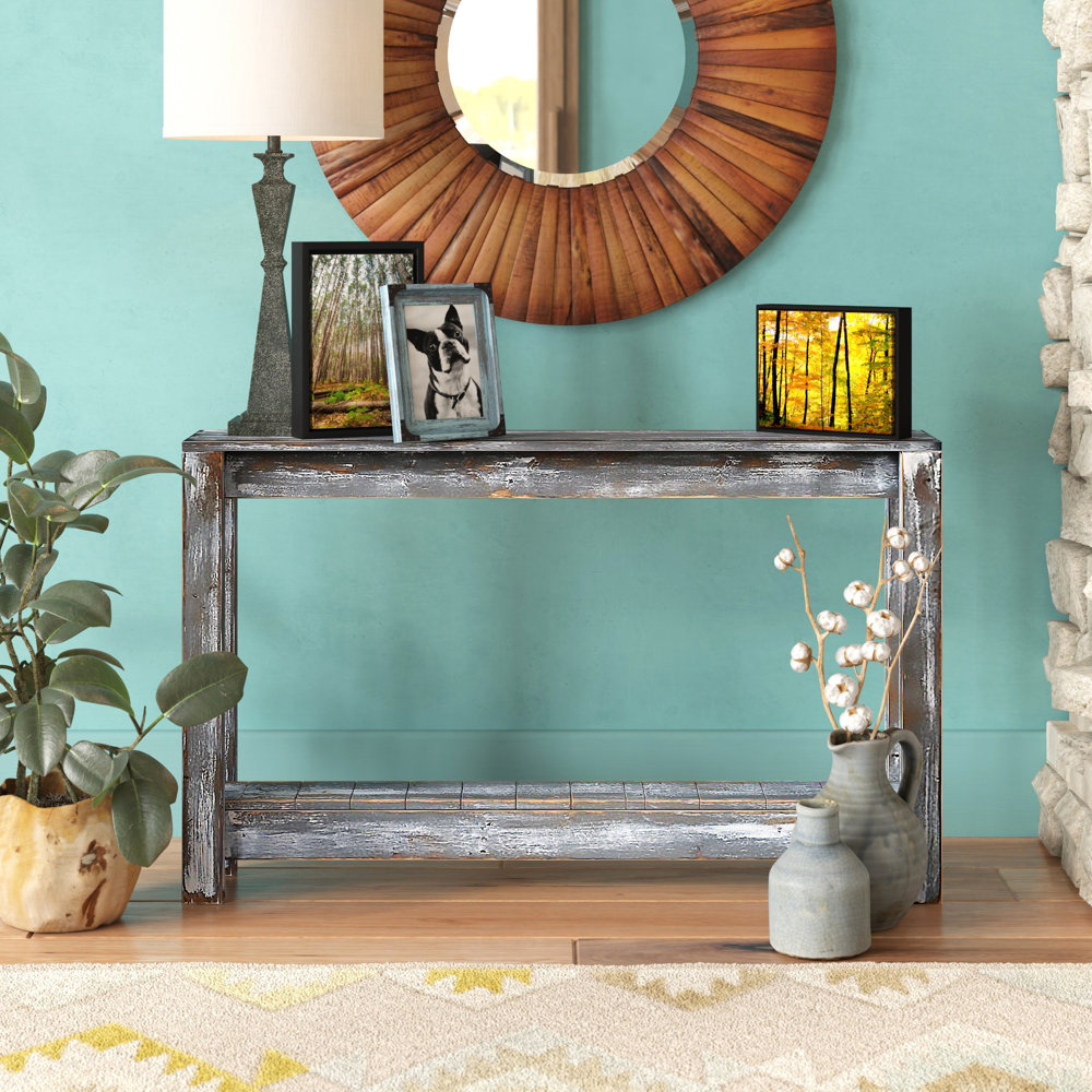 Millwood Pines Coleman 46'' Solid Wood Top Console Table & Reviews ...